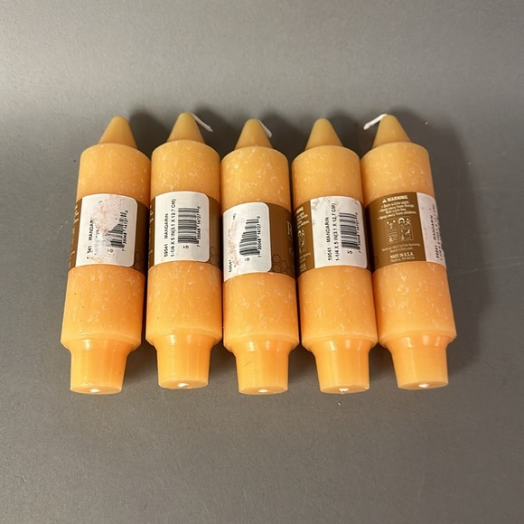Root Collenette Five Mandarine 5” Candles NWT - Picture 5 of 5